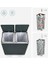 2 x 30 L 2 Bölmeli Atık Ayırma Sistemi Pedallı Çöp Kovası Mutfak Çöp Kovası 15 Çöp Torbası Metal Iç Plastik Çöp Kovası Menteşeli Kapak Softclose Hava Geçirmez Gri LTB60GS 3