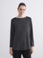 Yeni Sezon Bisiklet Yaka Parlak Görünümlü Bluz 1