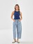 Yeni Sezon Balloon Fit Kadın Jean Pantolon 2