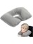Şişme Seyahat Yastığı Boyun Destekli Taşınabilir ve Ergonomik Tasarım Uçak Araba ve Yolculuklar Için Ideal (Gri) 3