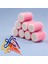 Croc 1207 Pembe Cırtlı Sünger Bigudi 8li Çap 4cm + 10LU Plastik Saç Pensi 2