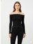 Kadın Omuzları Açık Triko Bluz 14960 1