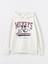 Yeni Sezon Mickey Mouse Baskılı Oversize Kadın Hoodie 5