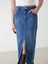 Yeni Sezon Dar Fit Kadın Jean Etek 2