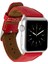 Apple Watch Uyumlu Deri Kordon 42-44-45MM Erc2 Kırmızı 1