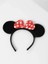 Kırmızı Fiyonklu Minnie Mouse Taç Fare Tacı Kafa Bandı 3