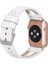 Apple Watch Uyumlu Deri Kordon Ba2 42-44-45MM F3 Beyaz 2
