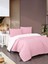 Obasse Nevresim Takımı Çift Kişilik Çift Taraflı Çarşafı Pembe 1