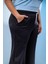 Kadın Büyük Beden Fermuarlı Eşofman Siyah Takımı 4