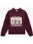 Uzun Kollu Kapşonlu Oversize Baskılı Sweatshirt 1