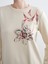 Yeni Sezon Bisiklet Yaka Çiçekli Kadın Sweatshirt Tunik 3