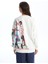 Yeni Sezon Bisiklet Yaka Baskılı Oversize Kadın Sweatshirt 4