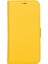 Apple iPhone 13 Uyumlu Deri Cüzdanlı Kılıf Limon Sarı 2