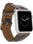 Apple Watch Uyumlu Deri Kordon 42-44-45MM Kamuflaj Bej 1