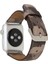 Apple Watch Uyumlu Deri Kordon 42-44-45MM Kamuflaj Bej 2