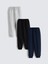 Yeni Sezon Beli Lastikli Basic Erkek Çocuk Eşofman Altı 3'lü Paket 1