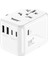 Labs BL80 Seyehat Şarj Adaptörü 35W Gan Çoklu Priz Dönüştürücü (Beyaz) 1
