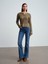 72086 Dikiş Detaylı Bootcut Jean-Tint 3