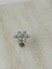 Kar Tanesi Şeklinde Taşlı Silver Piercing 1