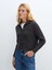 Yeni Sezon Ceket Yaka Dokulu Kadın Triko Hırka 1