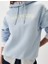 Kadın Mavi Kapüşonlu Sweatshirt 1