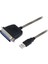 Swapp SW-U614 Siyah USB To Parallel (CN36M) Kablo 1