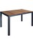 Iroko Tablalı Alüminyum Masa 90X150 1