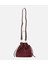 03CAH316270A780 KADIN Süet Deri Bordo Bucket Omuz Çantası 2