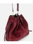 03CAH316270A780 KADIN Süet Deri Bordo Bucket Omuz Çantası 5