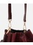 03CAH316270A780 KADIN Süet Deri Bordo Bucket Omuz Çantası 7