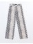 Yeni Sezon Straight Fit Desenli Kadın Jean Pantolon 5