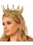 Taşlı Rönesans Kostümlü Kraliyet Ortaçağ Altın Kraliçe Prenses Tacı (5358) 1