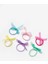 Çok Renkli Fiyonk Detaylı 6'lı Lastik Toka Set 1