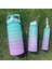 3'lü Motivasyon Su Matarası Şisesi 2 Lt + 750ML+280ML Sticker Hediyeli 7