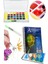 24 Renk Tablet Sulu Boya ve A5 Telli Suluboya Bloğu Kağıdı A5 210GR 20 Yaprak Ince Dokulu Taş Suluboya Plastik Kutulu 1