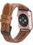 Apple Watch Uyumlu Deri Kordon 42-44-45MM Nm3-As2 Taba 2