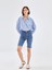 Yeni Sezon Normal Bel Bermuda Fit Kadın Jean Şort 1