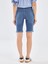 Yeni Sezon Normal Bel Bermuda Fit Kadın Jean Şort 4