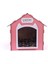 Ahşap Özel Isim Baskılı Dekoratif Kedi Evi-Kulübesi, Kediler Için Kulübe, Kedi Kulübesi Pembe 4