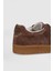 Pele Erkek Deri Sneaker Ayakkabı Kahverengi 5