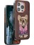 Venco Iphone 16 Cute Desenli Kapak - Koyu Kahve 1