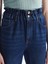 Yeni Sezon Beli Lastikli Slouchy Fit Kadın Jean Pantolon 5