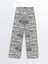 Yeni Sezon Zebra Desenli Straight Fit Kadın Jean Pantolon 5