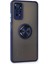 Redmi Note 11 Kılıf Montreal Yüzüklü Silikon Kapak - Lacivert 2