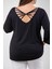 Kadın 1112039 Sırt Detaylı Siyah Bluz 2