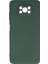 Pocophone X3 Kılıf Nano Içi Kadife Silikon - Koyu Yeşil 1