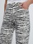 Yeni Sezon Zebra Desenli Straight Fit Kadın Jean Pantolon 3