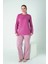 Kadın Penye Süprem Uzunkol Pijama Takım C840-916 1
