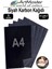 Karbon Kağıdı A4 Siyah 5 Adet 21X29,7 cm Transfer Kağıdı Kopya Kağıdı Renkli Karbon Kağıdı Ahşap Seramik Metal Cam 1
