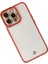 Iphone 13 Kılıf Liva Lens Silikon - Kırmızı 3